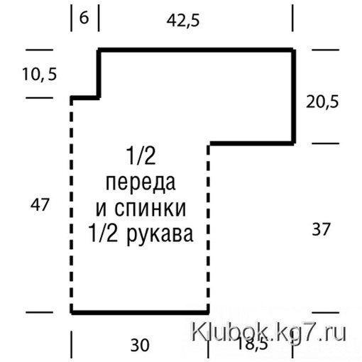 Свободный двухцветный джемпер спицами Свободный двухцветный джемпер спицами