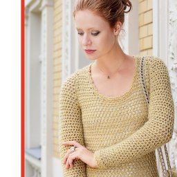 Классический пуловер крючком