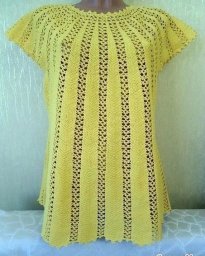 Красивый узор крючком для вязания туники