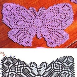 Необычная салфетка в виде бабочки