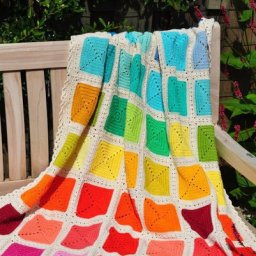 Радужный пледик для веселого настроения