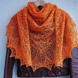 Шаль "Цветочное эхо" Echo Flower Shawl by Jenny Johnson Johnen, вяжем спицами