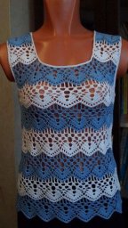 Узop для лeтнeгo тoпa крючком