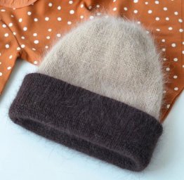 Описание двухслойной шапки спицами