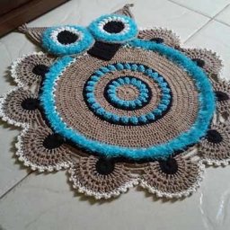 Круглые коврики - вяжем для дома