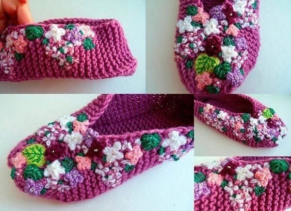 Очаровательные тапочки-следочки