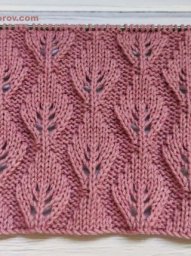 Подборка узоров спицами