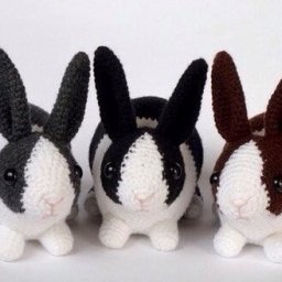 Вязаный кролик, описание