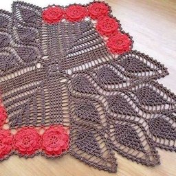 Необычная салфетка, вяжем крючком