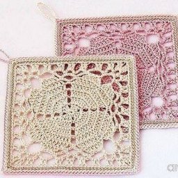Ажурные мотивы крючком