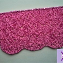 Ажурный узор спицами