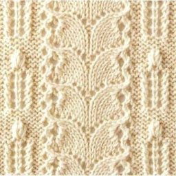 Красивый узор спицами