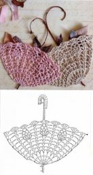 Нежный зонтик крючком