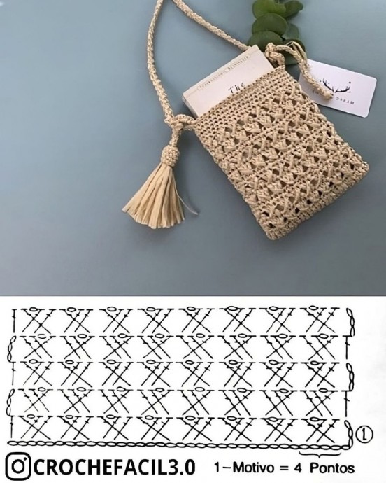 Схемы для вязания сумок крючком