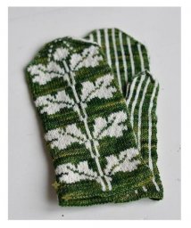 Варежки спицами