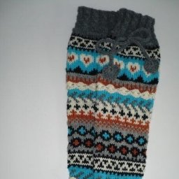 Жаккардовый узор спицами для носочков