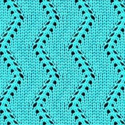 Вертикальный зигзаг спицами