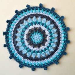 Красивый мотив в морских цветах