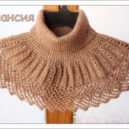 Манишка спицами