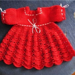 Милое и простое платье крючком для девочки
