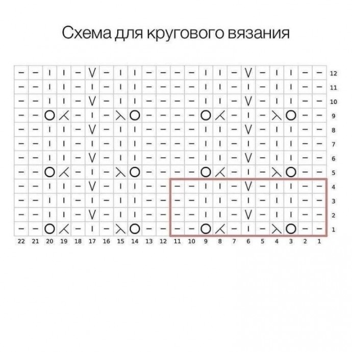 Симпатичный узор для вязания Симпатичный узор для вязания