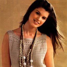 Нежный топ крючком