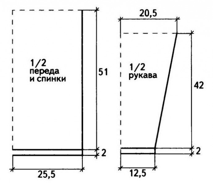 Эффектное платье спицами