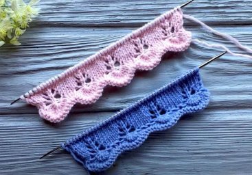 Кайма спицами