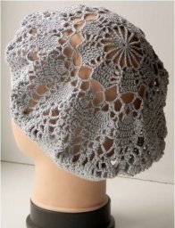 Летний берет крючком