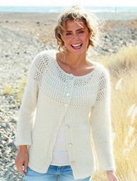 Жакет на круглой ажурной кокетке