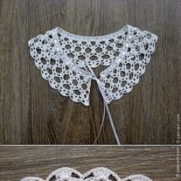 Очаровательные воротники крючком