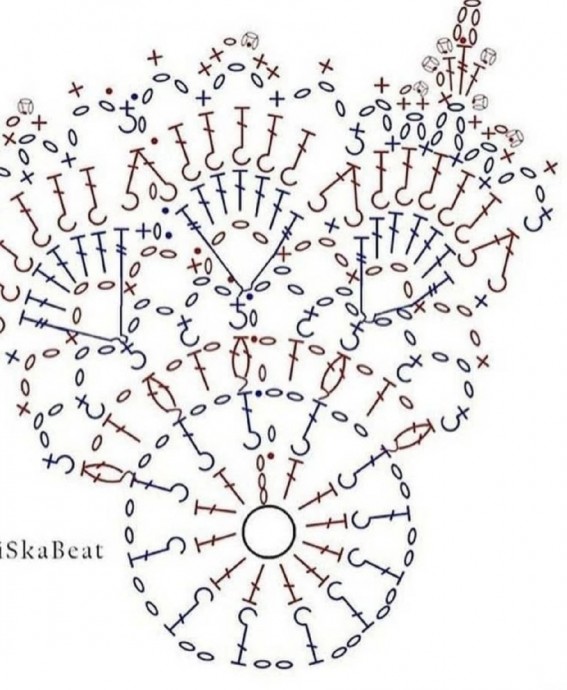 Схема снежинок крючком