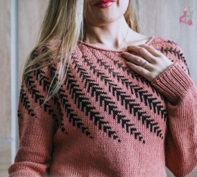 Узор для красивой кокетки спицами