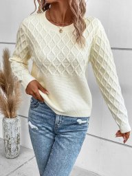 Джемпер узором "Ромбы"