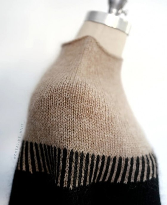 Интересный свитер-пончо Cedar Point от дизайнера Espace Tricot