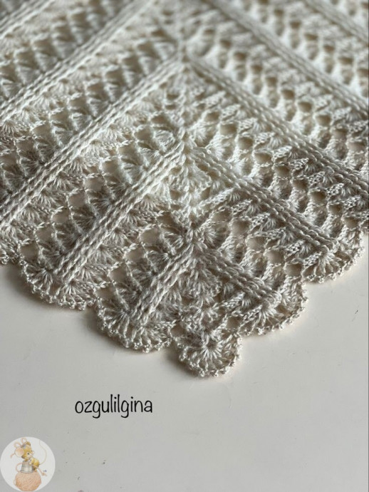 Шаль молочного цвета &mdash; утончённость, которая всегда уместна