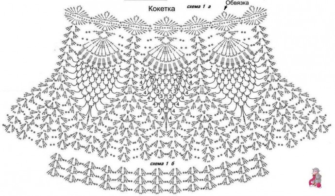 Нежное платье крючком