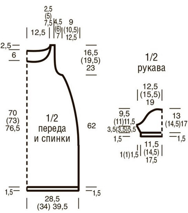 Платье спицами "Серна" Платье спицами "Серна"