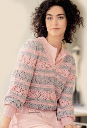 Пуловер в нежных тонах