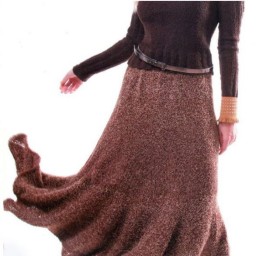 Юбка спицами