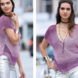 Женский топ, состоящий  из двух прямоугольников