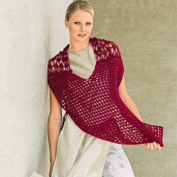 Прямая ажурная накидка