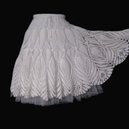 Юбка с узором "Павлиний хвост"