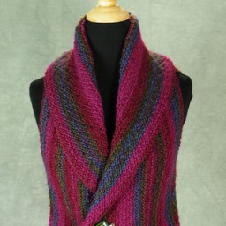 ​Вязаный жилет спицами. Просто и красиво.