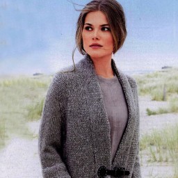 Серый кардиган с карманами