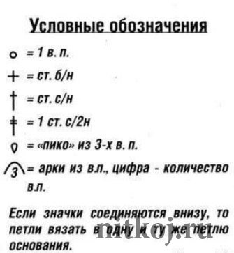 Новогодняя корона крючком