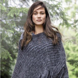 Пончо спицами