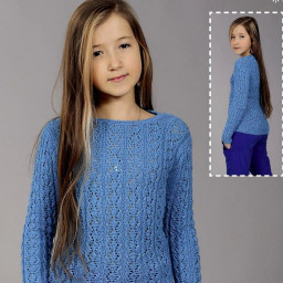 Ажурная кофточка для девочки: