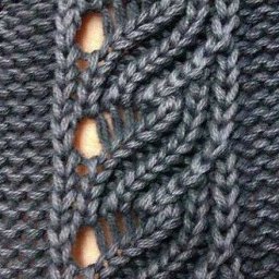 Ажурная дорожка, вязаная спицами