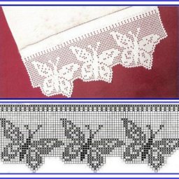 Изысканная кайма в филейной технике